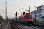 1116 147 mit EC 112 von Klagenfurt nach Siegen.Am 21.04.10 bei der Einfahrt in Weinheim(Bergstr).