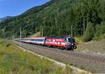 1116 138 mit OIC 690 am 08.09.2012 unterwegs bei Kolbnitz.