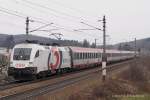 1116.264  3 mit Ic 861 kurz vor der Hst.Drrwien am 2.12.2012 