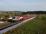 Die 1116 249 mit einem RJ am 24.12.2012 unterwegs bei Pndorf.