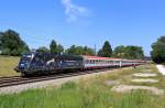 1116 126  Licht ins Dunkel  mit dem EC 112 auf dem Weg nach Frankfurt. Aufgenommen am 28. Juli 2013 bei bersee.