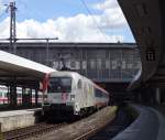 Am 12.5.14 fuhr der EC113 mit dem Frontrunner Taurus an der Front aus dem Münchener Hauptbahnhof.