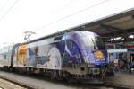 1116 077 mit R 2321 in Wiener Neustadt Hauptbahnhof am 13.07.2014 - erster Einsatz auf der Südbahn 