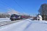 1116 158 mit einem Railjet am 18.01.2017 bei Brixlegg.