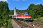 1142 586 mit einem REX am 15.08.2013 bei Wernstein am Inn.