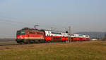 ÖBB 1142 625 mit REX 4 (2828) von Wien FJB nach Krems an der Donau, Muckendorf Wipfing, 24.02.2021.