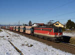 Die bepflatschte 1142 668 traktionierte am 19. Dezember 2021 den Leererzug 47407 von Leoben Donawitz nach Spielfeld-Straß und wurde von mir zwischen Werndorf und Wildon fotografiert.