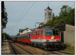 1142 608 bespannte am 18.8.2007 den ER 2116  Silva Nortica  von Wien Franz Josefs Bahnhof nach Gmnd in Niedersterreich.