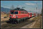 1142 558 mit R4023 in Kapfenberg Haltestelle am 13.03.2002.