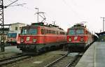 Noch vor dem Umbau des Bahnhofs St.Plten konnten die beiden 1142 623 und 690 mit Wendezgen dort aufgenommen werden.