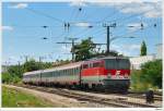Schnappschuss der glupschaugigen 1142.704 beim Auskundschaften von Wien/Atzgersdorf, OIC 650, 14.6.2009