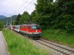 Salzkammergut 2009 - Den REX 3424 Linz-Stainach Irdnung darf am 22.05.2009 die 1142 668-1 schieben.