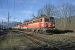 SRID 47684 von Petrzalka nach Graz Verschiebebahnhof war am 17.01.2011 mit 388' Versptung unterwegs ber den Semmering.