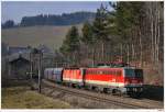 1142.671 & 1144.065 mit dem 47361; Klamm/Semmering, 26.2.1022