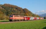 Die 1142 575 hat am 23.10.2011 mit dem R 3968  Kurs auf Micheldorf genommen.