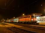 Einen kurzen Aufenthalt hatte am 31.10.2011  die 1142 567 mit dem Rex 3912 in Kirchdorf an der Krems.