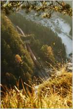 Morgenstimmung am Semmering - 1142 704 fhrt mit IC 553 von Wien Meidling nach Graz Hbf. 
Krausel Tunnel Breitenstein 19.11.2011