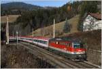 1142 671 fhrt mit IC 650 von Graz Hbf nach Wien Meidling. 
Breitenstein 2.12.2011

