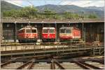 1142 682 + 1144 040 + 1144 092 prsentierten sich bei der Lokparade auf der Drehscheibe in Selzthal.(An diesem Tag ffentlich zugnglich)
26.5.2012