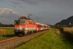 Die 1142 617 war am Abend des herbstlichen 03. Oktobers mit einer S-Bahngarnitur von Speifeld-Straß nach Graz unterwegs und wurde von mir in Neudorf bei Wildon fotografiert.

Im Hintergrund ist die wildoner Pfarrkirche St. Magdalena zu sehen.