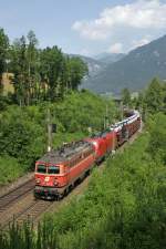 1142.567+1116 fahren vor dem Schneeberg mit G-46735 bei Küb bergwärts.