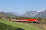 Mein 1000stes Foto auf Bahnbilder de. zeigt den über 1500t.schweren G-54627 auf meiner Lieblingsstrecke der Semmeringbahn,auf einen meiner Lieblingsplätze,am Eichberg,mit meinen Lieblingsloks der Reihe 1144 hier mit 1144.208+278+1142.618 am 1.4.17