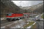 1144 058 IC zwischen Bruck an der Mur und Pernegg am 10.01.2019.