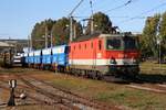 ÖBB 1144 241-7 am 16.Oktober 2019 in Jedlersdorf.