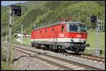 1144 071 als Lokzug zwischen Bruck/Mur und Pernegg am 8.05.2020.