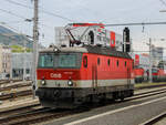Graz. Die 1144 202 rangiert hier am 2.10.2020 in Graz Hauptbahnhof.