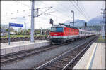 Mal kein Railjet ,.. Fast wie ein Wunsch Modellbahnzug   aus meiner Jugend erreicht eine 1144 den Bahnhof Spittal Millstättersee am 16.04.2026