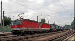  Alpenheuler -Power: 1144 230 (9181 1144 230-0) und 1144 253 (9181 1144 253-2) ziehen gemeinsam den  WALTER-Express  zum Brenner....
