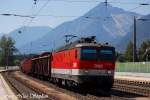 Gleich im Block hinter der RoLa schlich sich dieser von 1144 262-3 gezogene gemischte Gz an uns heran,Brixlegg (sterreichurlaub 20.08.09)