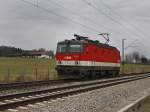 Die 1144 245 am 20.03.2010 unterwegs beim B Vogel.