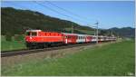 1144 040 fhrt mit D 610 von Graz nach Salzburg. 
Seiz 27.4.2012