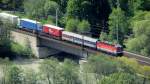 1144 109 mit ROLA 52334 (Brennersee->Wrgl West) bei Brixlegg.(4.5.2012)