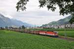 1144 114 + XXX mit KLV-Zug am 07.07.2012 bei Schwaz