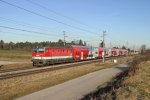 Seit Fahrplanwechsel fahren der Groteil der Doppelstockeilzge auf der Sdbahn mit der Reihe 1144, so wie hier am 13.12.12 1144.263 bei Theresienfeld.