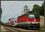 1144 223 mit dem E 7124  Steiner Tor  von Wien FJB nach Krems bei der Durchfahrt in Greifenstein-Altenberg am 19.8.2006