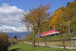 1144.281+203 mit G-54052 umgeben von herrlichster Herbststimmung kurz vor Schlglmhl am 12.10.13