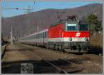 1144 284 bespannte am 24.11.2006, den nur aus Upgradewaggons bestehenden OEC 555  sterreichischer Stdtebund  von Wien nach Graz.