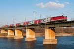 1144 auf der Ostbahnbrücke in Wien, am Nachmittag des 27.02.2015.