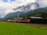 Hier noch einmal ein Nachschuss von REX 1507 (Innsbruck Hbf - Salzburg Hbf) vor der Haltestelle Pfarrwerfen.