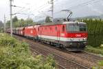 1144 210 + 1116 104 mit Güterzug bei Payerbach am 3.08.2015.