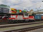 Die 1163 007 am 11.07.2009 bei einer Rangierfahrt im Salzburger Hbf.