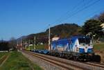 WLC 1193 980 mit einem Containerleerzug bei Mixnitz km 172,0.