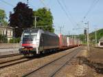 1216.025 mit dem ISU Zug aus Triest bei der durchfahrt in Vöcklarbruck am 22.5.14 