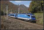 1216 237 mit RJ 73 zwischen Bruck an der mur und Pernegg am 23.10.2019.