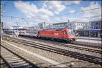 Eine 1216 verl�sst Graz Hauptbahnhof am 22. Mai 2026 gen S�den . 