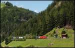 sterreichurlaub 2008 - BB: Eine 1216er ist mit einem Gterzug nach Brenner unterwegs. Aufgenommen am 02.September 2008 in St.Jodok.